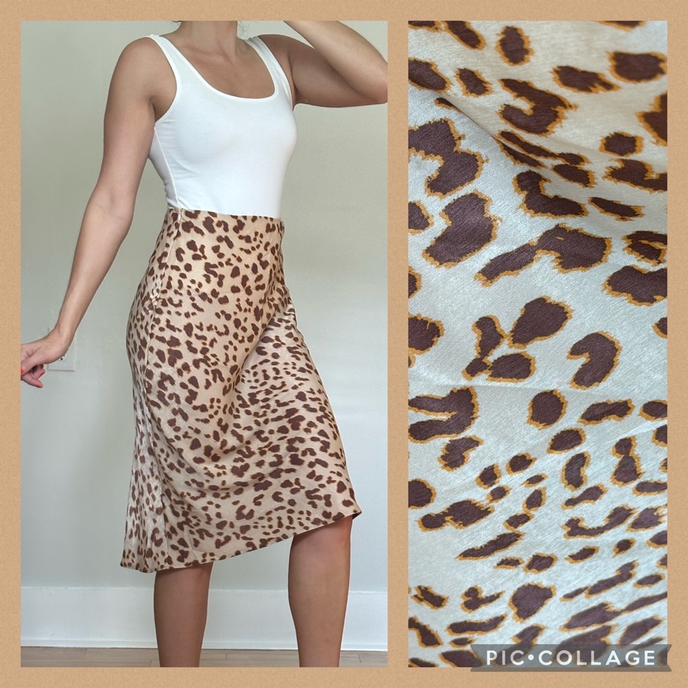 By Together Animal Print Midi Skirt